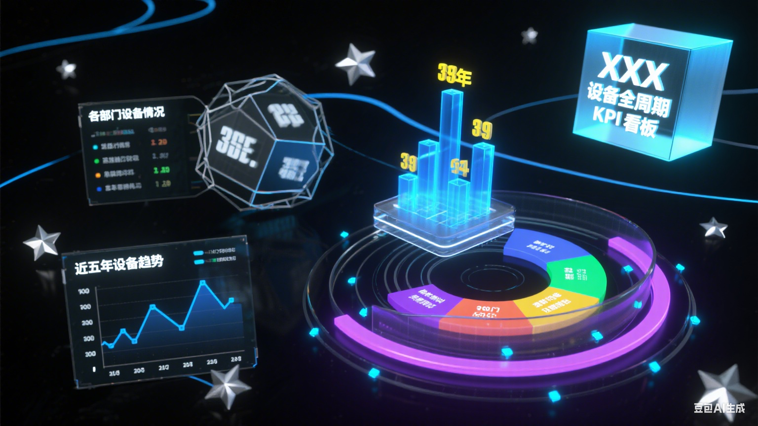 设备管理大屏看板